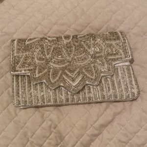 Beautiful beaded bridal clutch! Perfect for wedding, formal event.